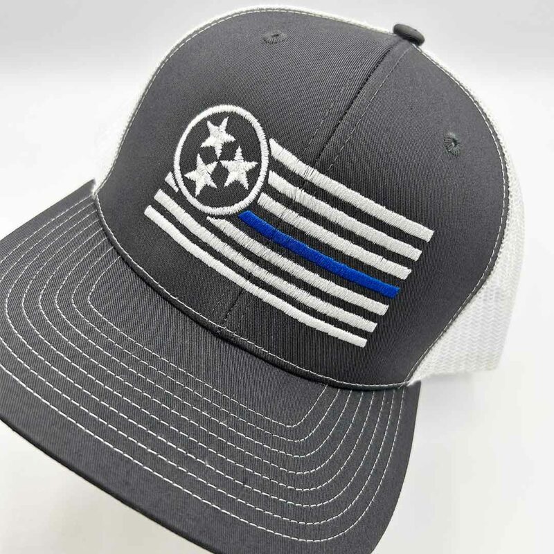 Thin Blue Line Trucker Hat 2 - TriStar Hats Co.