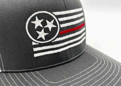 Thin Red Line Trucker Hat 2 - TriStar Hats Co.