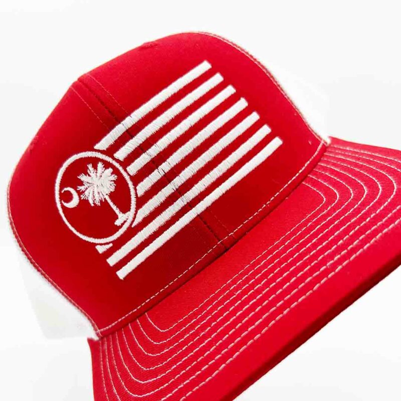 Scarlet Trucker Hat 2 - TriStar Hats Co.